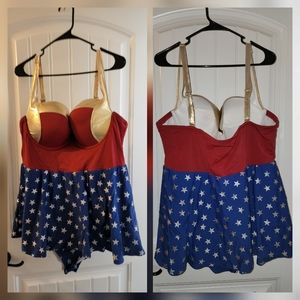 Torrid Wonder Woman One Piece Swimsuit Size 3